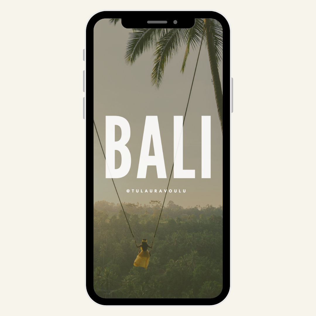 Bali solo travel girl