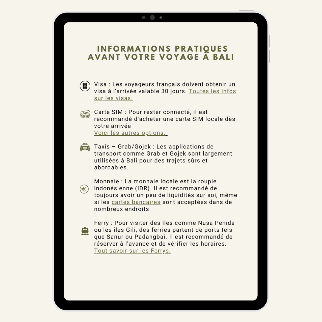 Bali les immanquables